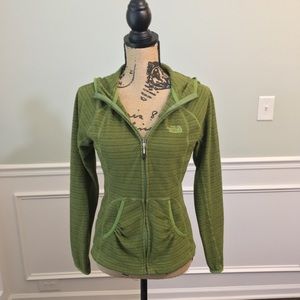 North Face Full Zip Hooded Fleece Polartec Sz Sm.